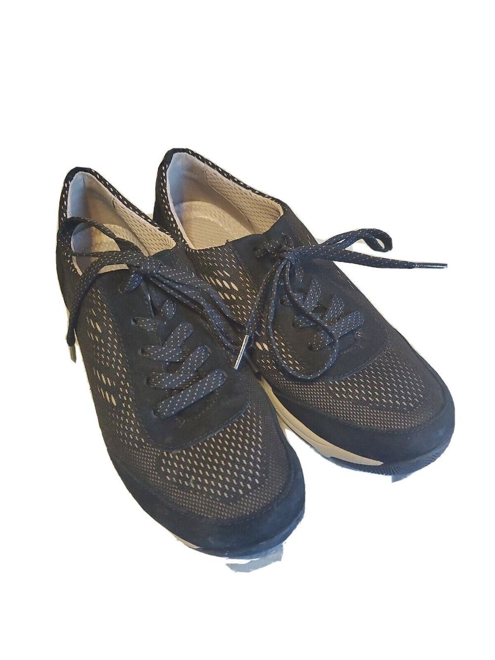 Womens Lightweight Dansko Sneaker Womens Sz 6.5 Black Lace Up Comfort Shoe